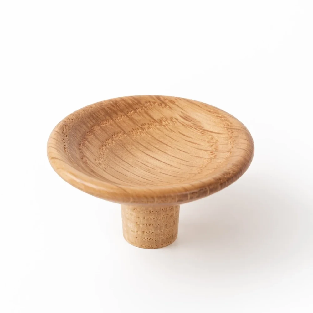 Drevená knobka Viefe DISC WOOD / dub / priemer 38 mm