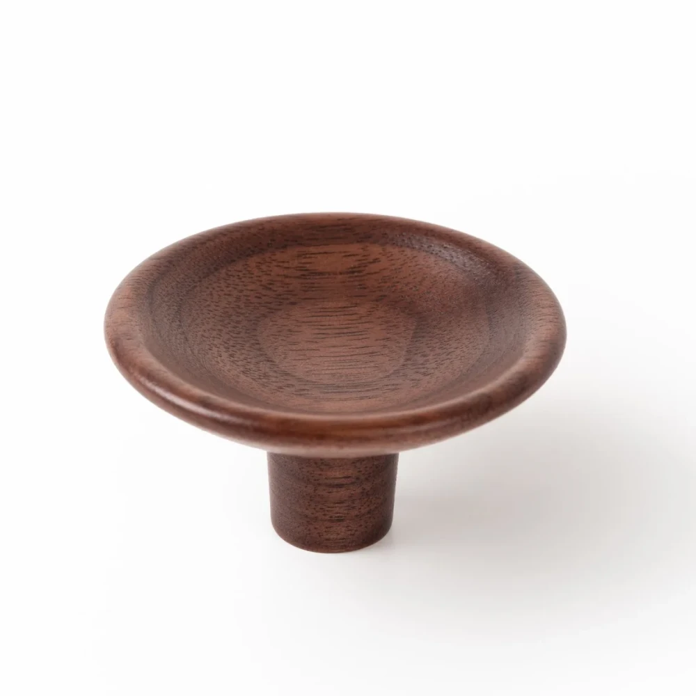 Drevená knobka Viefe DISC WOOD / orech / priemer 38 mm