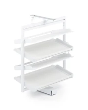 Oto�n� k�� na top�nky 4-policov� 790-990mm biely