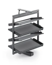 Oto�n� k�� na top�nky 4-policov� 790-990mm antracit