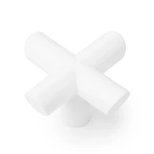 �chytka knobka Viefe EQUIS / biela matn� / 40 x 40 mm