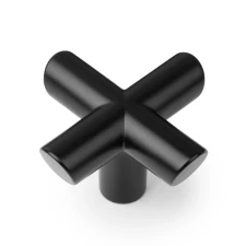 �chytka knobka Viefe EQUIS / �ierna matn� / 40 x 40 mm