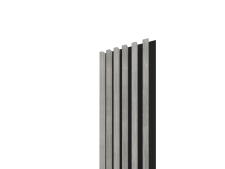 Lamelov panel 3D PLUS 2650x300 mm / lamely  betn / podklad  ierny akustick filc