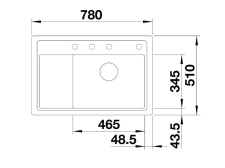 Blanco ZENAR XL 6 S Compact - schma