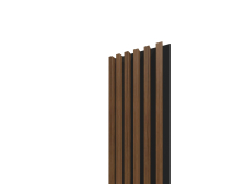 Lamelov panel 3D PLUS 2650x300 mm / lamely - dub charleston / podklad - ierna matn