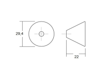 Knopky CONIC - schma