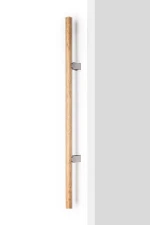 �chytka Viefe KUMO WOOD BIG BBS � obojstrann� / dub + vzh�ad nerezovej ocele / 610 mm