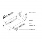 Uchytenie chrbta zsuvky - schma