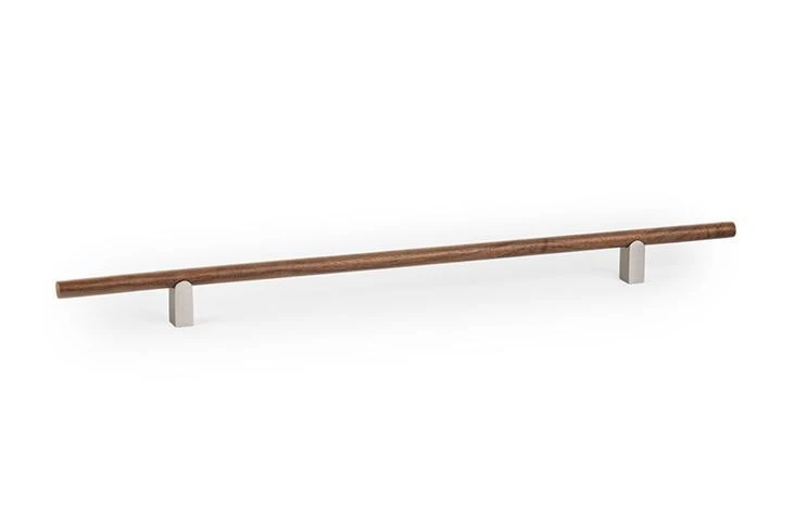 Úchytka Viefe KUMO WOOD / orech + vzhľad nerezovej ocele / 480 mm